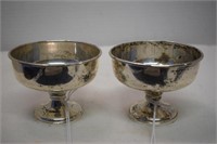 Weighted Sterling Pair of Preisner Compotes  174g