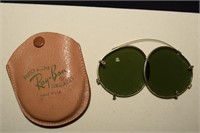 Ray-Ban Clip-On Sunglass Lenses w/Original Leather