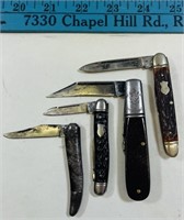 4 Misc. Vintage Pocket Knives