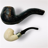 2 block of Meerschaum wood pipe