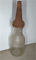 QUART GLASS OIL BOTTLE