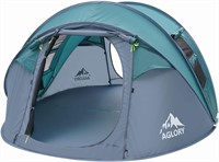 NEW $140 4-5Person Easy Pop Up Tent,9.5’X6.8’X49''