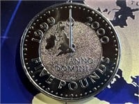 2000 Great Britain 5 Pound Coin-Millennium