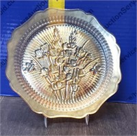 Vintage Carnival Glass Plate