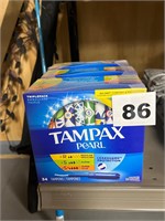 Tampax Pearl 34ct Tampons lot of 3