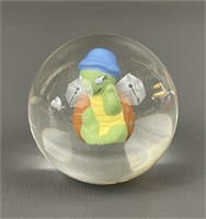 Handmade Sulfide Turtle Marble