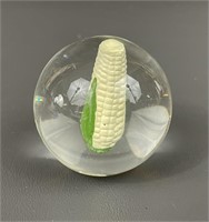 Clear Sulfide Corn Cob Marble
