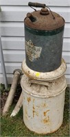 Milk Can & Galvanized Gas Can