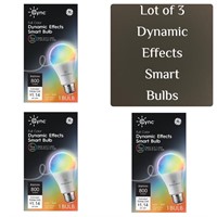 Lot of 3 - Dynamic Effects Smart Bulbs