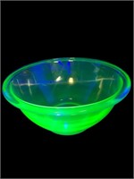 Uranium Glass Large mixing bowl