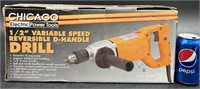 1/2" Variable Speed Reversible D-Handle Drill new
