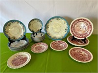 Spores Tower Copeland Plates, Wedgewood ++