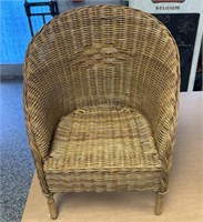 16"x16”x18” Child’s Wicker Chair / NO SHIPPING