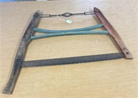 30'X26' VTG BOW SAW WOOD HANDLE