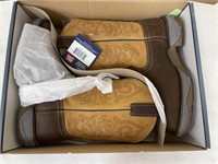 Tony Lama Western Boots Sz 9-1/2D Steel Toe