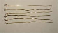 (6) 10K Gold Anklets/Bracelets-Can Be Linked