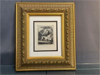 Hieronymus And The Lion Art Work & Frame