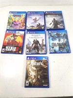 GUC Assorted PS4 Video Games (x7)