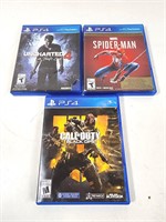 GUC Assorted PS4 Video Games (x3)