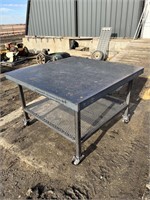 Unused Welding table 58"x59”x39”