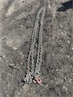 29' steel logging chain comes with hooks