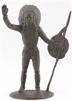 Tiffany Studios Native American Bronze Figure