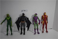 Four Marvel Action Figures