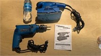 Power Glide Hammer Drill and Pad Sander works