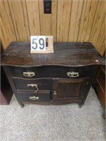 3 Drawer & 1 Door Small Wash Stand  29"T X 17"W