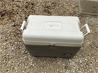 gray large cooler with handles