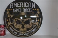 Metal American Armed Forces Sign,Our Lives For