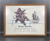 1992 Framed Signed Reno Rodeo Print 422/500