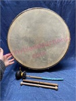 Tunable Bodhran 19in Drum (Irish)2 tippers&beater