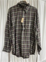 Van Heusen Flannel Shirt Sz XXL 18x18-1/2