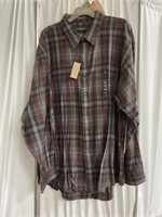 Van Heusen Flannel Shirt Sz XXL 18x18-1/2