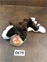 Ty Beanie Baby Bruno The Brown And White Dog