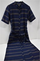 Pendleton Short Sleeve Striped Dress Size Medium