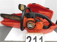 Homelite 240 Chainsaw W/ Case 18" Blade