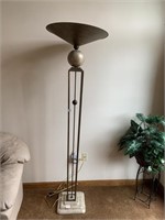 76" H TORCHIER LAMP BRONZE FINISH