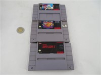 3 jeux de Super Nintendo dont Faceball