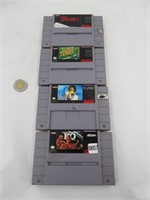 4 jeux de Super Nintendo dont KO Boxing