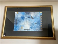 43X29 FRAMED AND MATTED ART PIECE