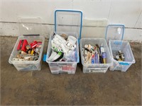 Tubs of Construction Supplies & More