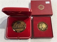 2- Cdn Medallions- Sherritt Mint & 1976 Olympics