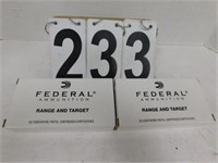 2 Boxes Federal 40 S&W 165 Grain 50 Cartridges