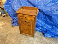 Solid Oak Kitchen Bin / Cabinet