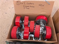 8- 6"x2" Casters