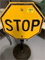 STOP SIGN WITH PEDISTAL