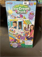 Art skills Color your Own Ice Cream Truck