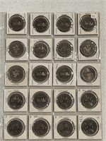 20- Cdn Nickle Dollars